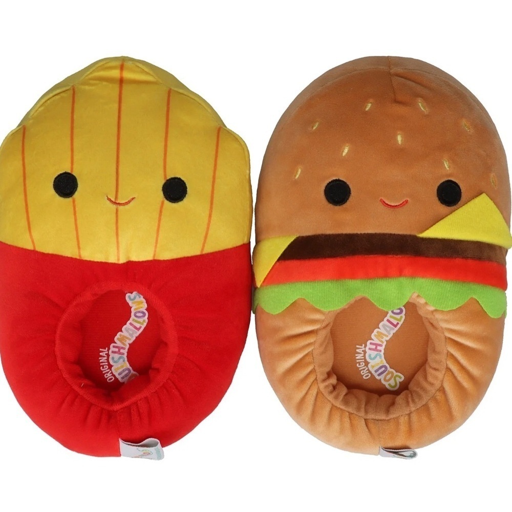 Squishmallows womens house slipper shoe size 7-8 
$38 Hamburger and Fries
